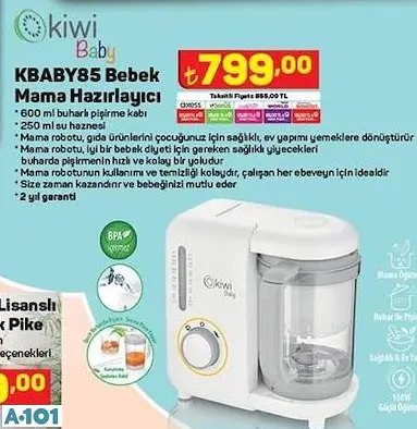 KİWİ BEBEK MAMA HAZIRLAYICI KİWİ BEBEK MAMA HAZIRLAYICI